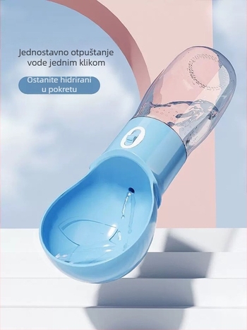 Prijenosna čaša za vodu za kućne ljubimce – za pse i mačke, vanjsku upotrebu (Materijali: ABS, PC, PP; Pogodno za pse i mačke; Prijenosno)