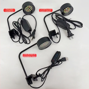 LED USB klips lampica za akvarij — stolna upotreba, ABS + metalni zavoj, 8W LED rasvjeta