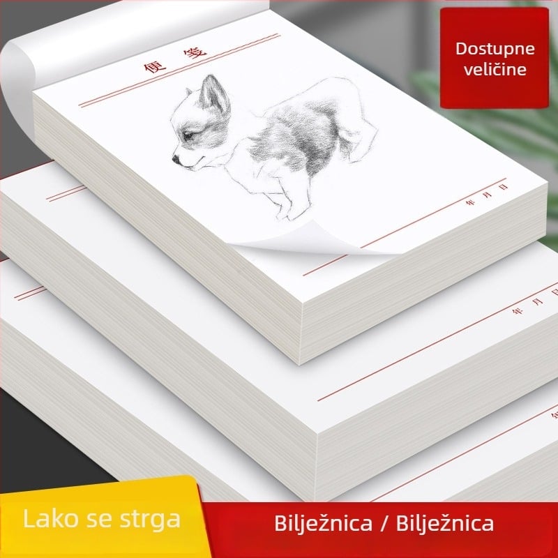 Think about it Blok papira za bilješke – prazne stranice, stranice za kidanje, osnovno pakiranje