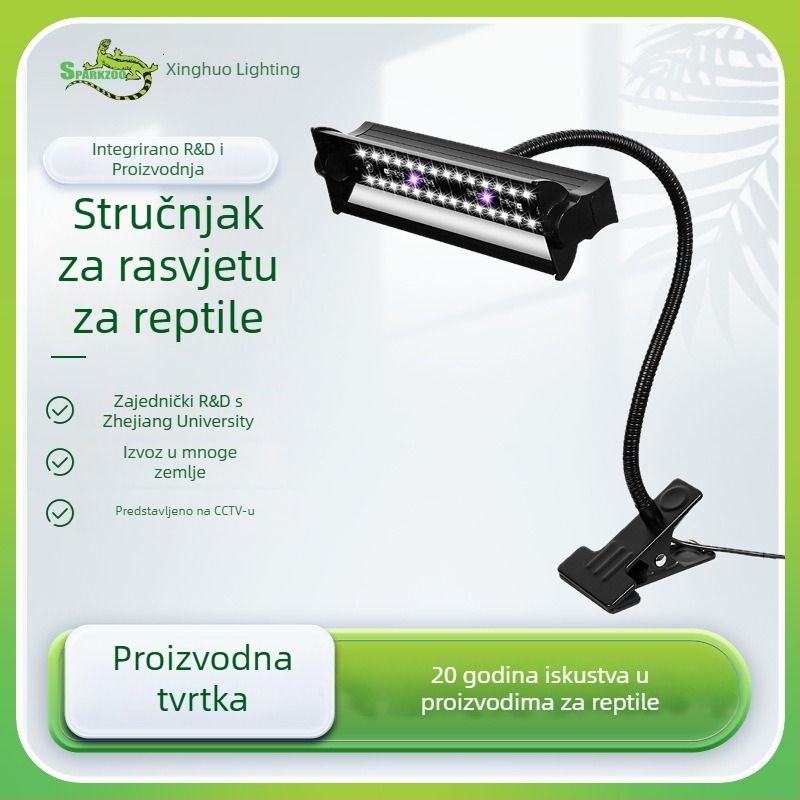 Starfire Lighting UVB/UVA LED svjetlo za reptile, duga cijev, potpuno spektralno, kalcijski dodatak