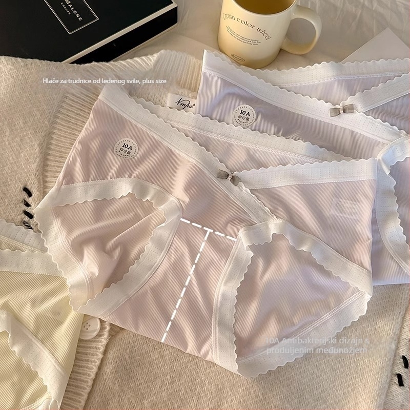 Ice Silk donje rublje za trudnice, s niskim pojasom, potpora trbuha, prozračan i brzo sušeći