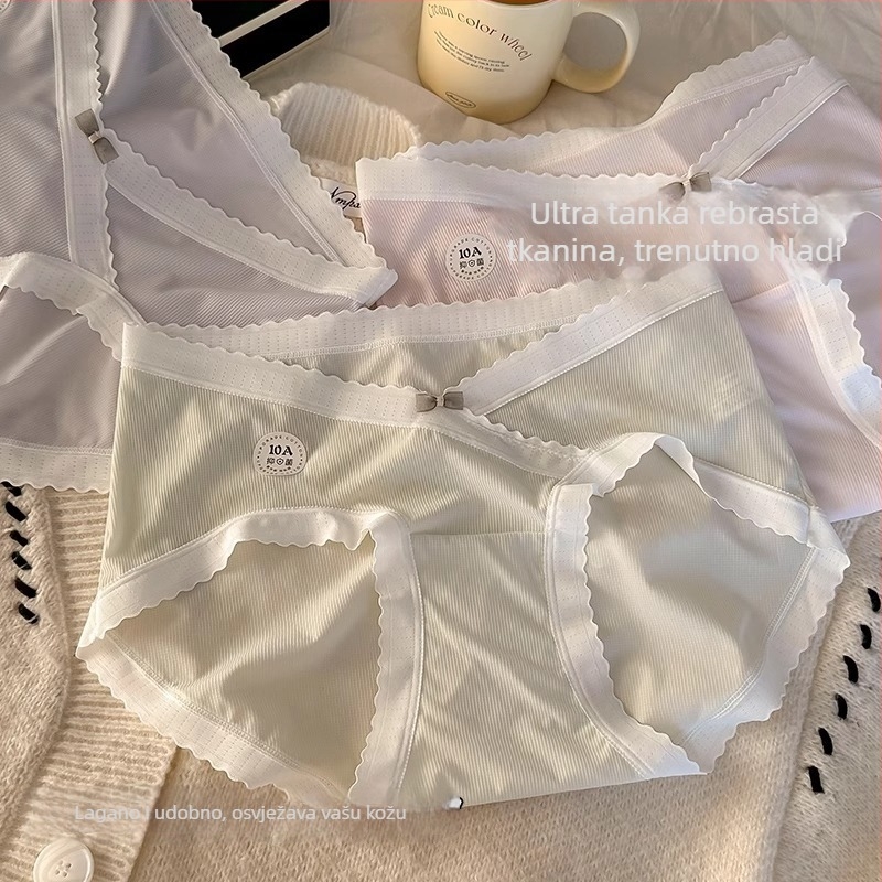 Ice Silk donje rublje za trudnice, s niskim pojasom, potpora trbuha, prozračan i brzo sušeći