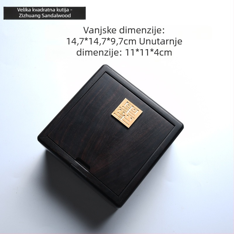 Mehanička kutija za nakit s mortise-and-tenon konstrukcijom, prirodno drvo, skladištenje nakita