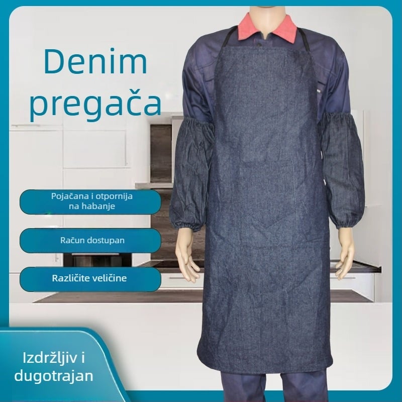 Traper pregača, bez rukava, za posao – otporna na zaprljanje, moderan minimalistički stil