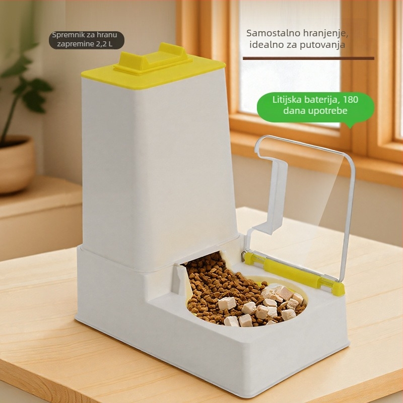 Automatska posuda za hranjenje mačaka s keramičkom zdjelom, odvojivi dizajn, težina 1,5 kg (Brand: Watch the fish, Model: Feeder, Materijal: Keramika, Aplikacija: Ne)
