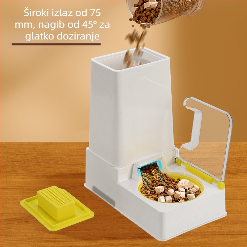 Automatska posuda za hranjenje mačaka s keramičkom zdjelom, odvojivi dizajn, težina 1,5 kg (Brand: Watch the fish, Model: Feeder, Materijal: Keramika, Aplikacija: Ne)