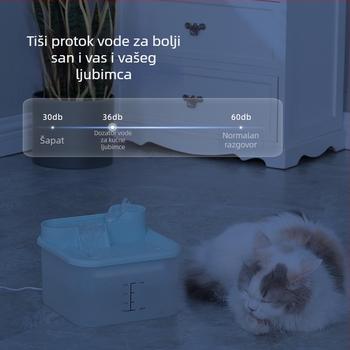 Inteligentni posuda za vodu za pse i mačke s automatskim kruženjem i tihim radom