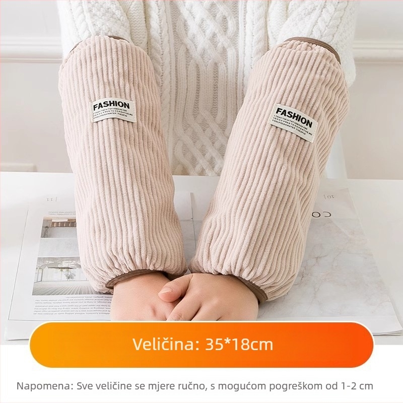 Pregača s rukavima za jesen/zimu, platno, otporna na ulje i prljavštinu, japanski/korejski stil