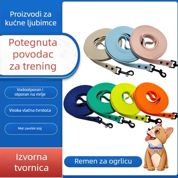 Povodac i ogrlica za psa s PVC premazom, vodootporni, otporni na habanje, visoke čvrstoće