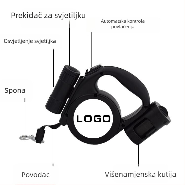 Najlonski automatski povodac za velike pse, marka Catching wind, pakiranje 50