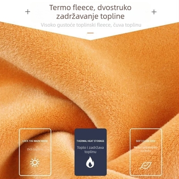 Muški termalni prsluk s fleece podstavom – bez rukava, bazni sloj, okrugli ovratnik, 95–100% poliestera, srednja gustoća 181–200 g/m², lansiranje jeseni 2025