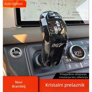 Kristalna ručica mjenjača za Land Rover Defender s dekoracijom gumba za paljenje