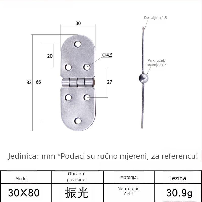 Panta od nehrđajućeg čelika za drvene kutije AW/Anwang