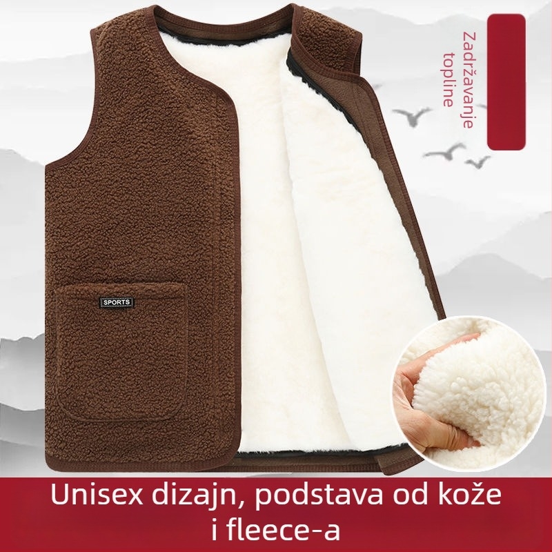 Muška lanena veste, slobodan kroj, debela tkanina za slobodno vrijeme (Proljeće 2025)