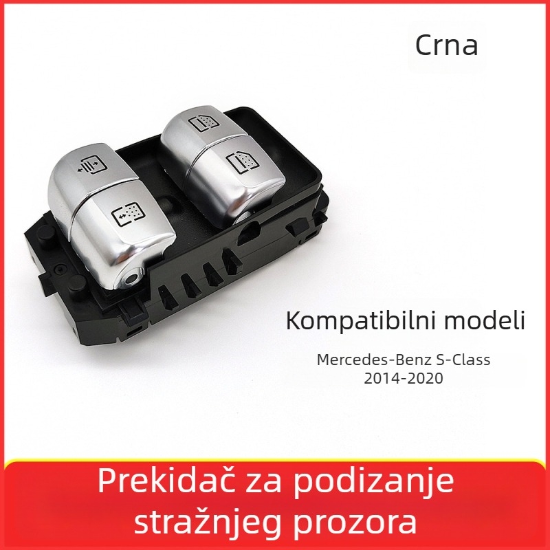Gumb za podizanje stakla stražnjih vrata za Mercedes-Benz S-Klase W222 i E-Klase W213 – električno upravljanje
