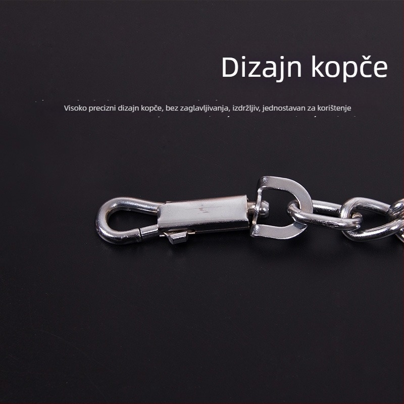 Nerđajući čelični lanac za psa, neproduživi, 200 komada