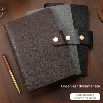 Mapa za potvrde od PU kože - 40 stranica, Model Deposit Slip Book 001, Dimenzije 22×15.5 cm