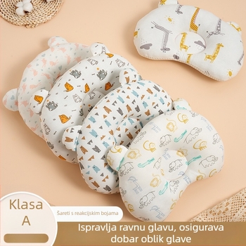 Formirana bebi jastučnica: prozračna, korektivna, višenamjenska, pamuk dizajn s crtanim motivom