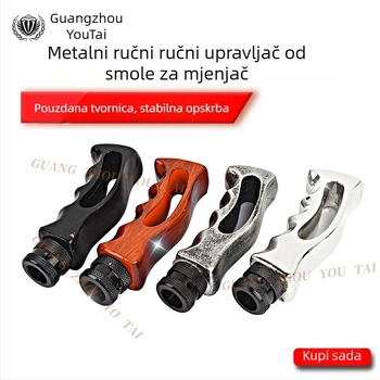 Aluminijska legura ručice mjenjača – YT-1171, opća kompatibilnost, za ručni mjenjač, produženi dekorativni valoviti vrh