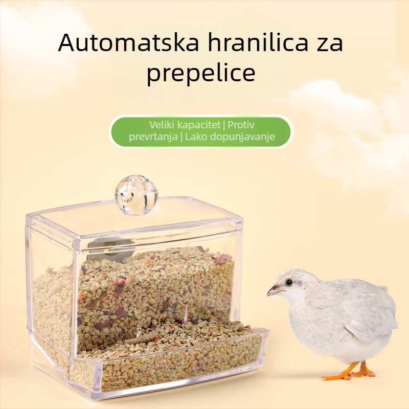 Akrilni automatski hranilnik za piliće s dozatorom vode (Weibi)