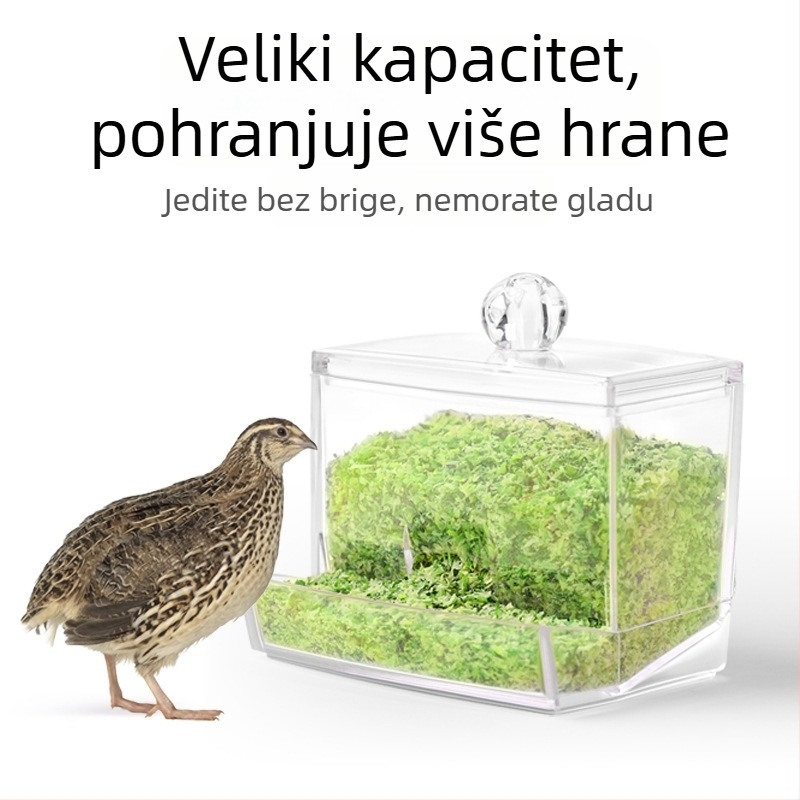 Akrilni automatski hranilnik za piliće s dozatorom vode (Weibi)