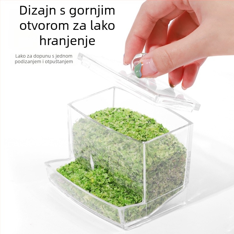 Akrilni automatski hranilnik za piliće s dozatorom vode (Weibi)