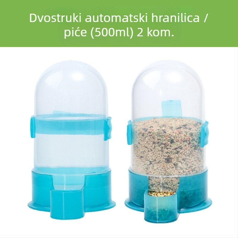 Akrilni automatski hranilnik za piliće s dozatorom vode (Weibi)