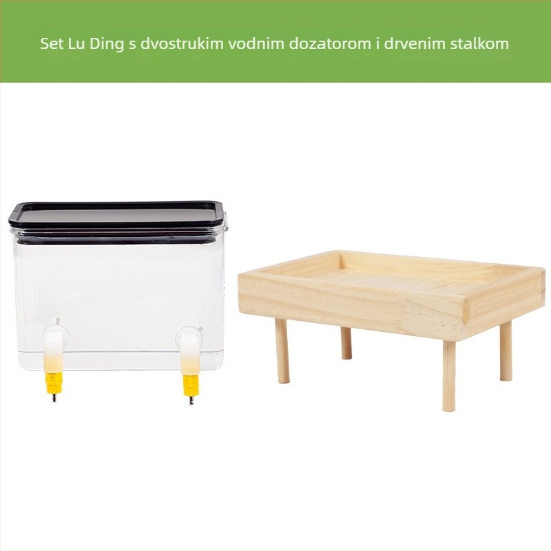 Akrilni automatski hranilnik za piliće s dozatorom vode (Weibi)