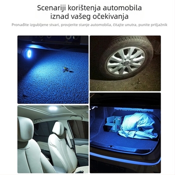 Unutarnja LED lampica za čitanje u automobilu, USB punjiva, tri boje, četiri načina, 10W, 5V