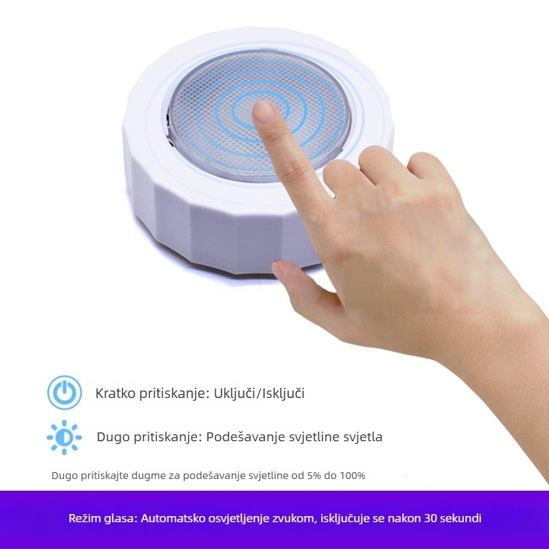 Unutarnja LED lampica za čitanje u automobilu, USB punjiva, tri boje, četiri načina, 10W, 5V