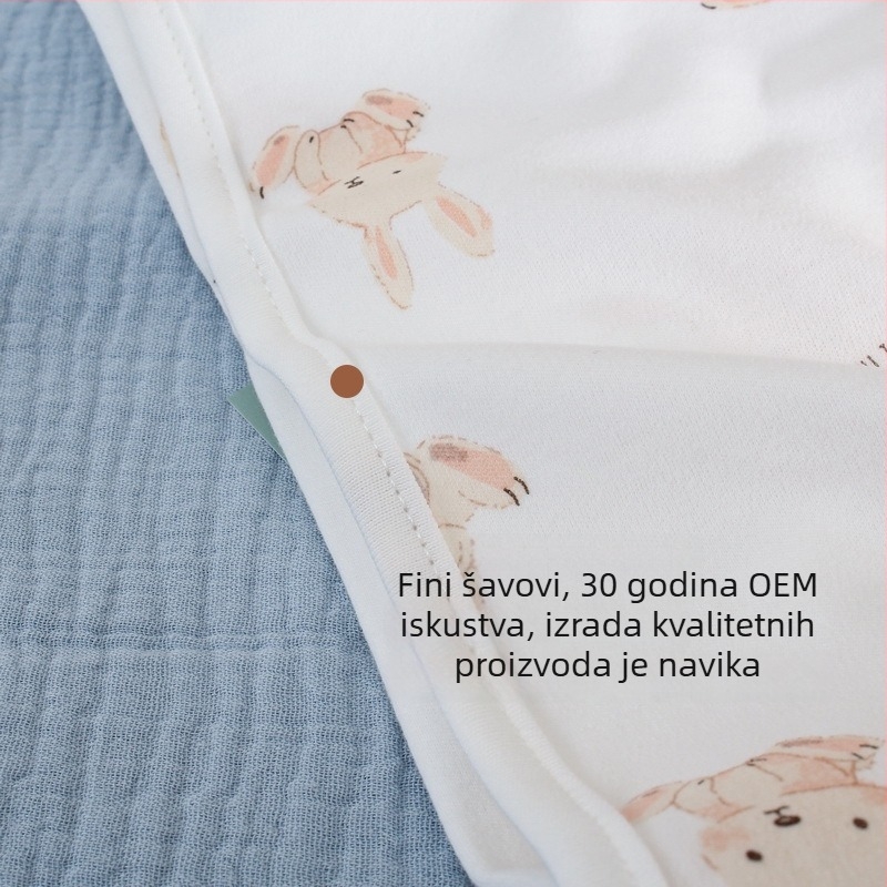 Zavijajući ručnik za novorođenče – 95% pamuk, uzorak crtice i slova, sigurnosna razina A, brend El nino&La Nina