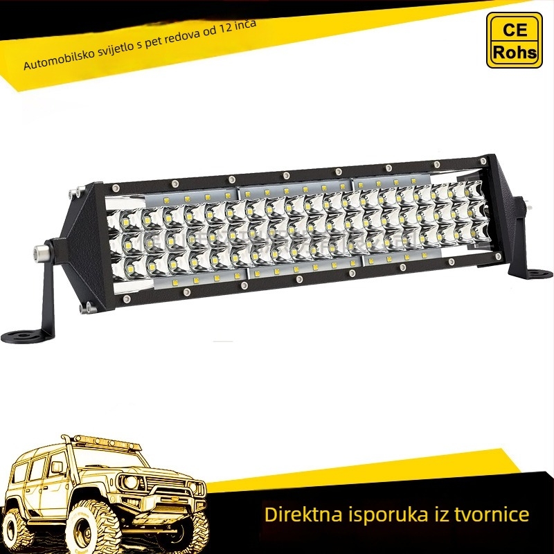 LED reflektor za terenska vozila – 264W, 12/24V, 5500–6500K, 2640 lm, model TC-F5R264-264W