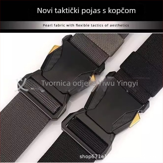 Muški najlonski pojas s automatskom kopčom, širina 2–4 cm, minimalistički casual stil, izdanje 2025