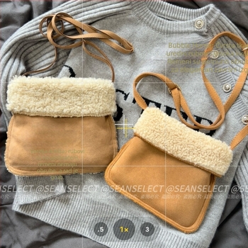 Torba preko ramena u korejskom stilu, unisex, poliesterska tkanina, unutarnja džep za mobitel, zima 2024