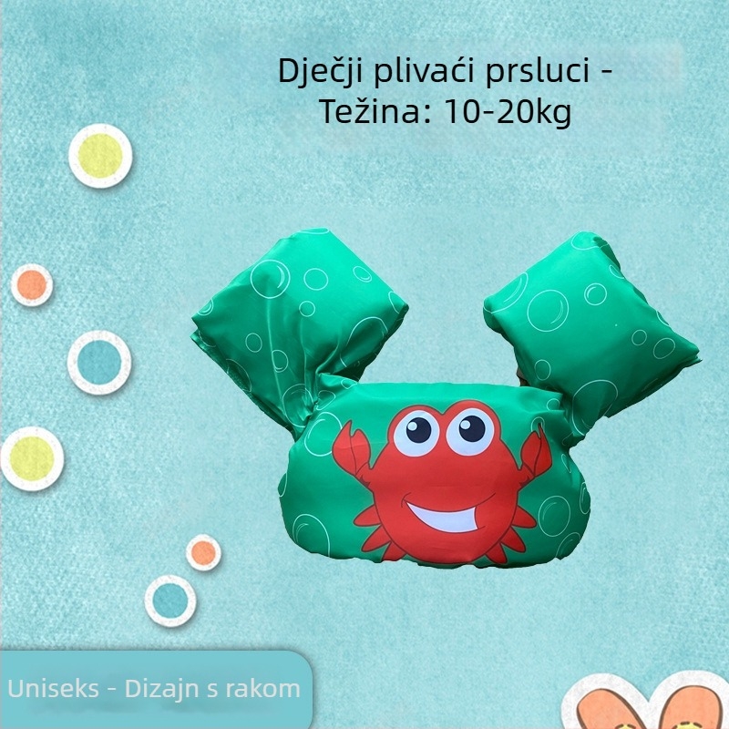 Dječja plivačka jakna s rukavnim plovcima u dizajnu flaminga - kupaći za bebe (OEM)