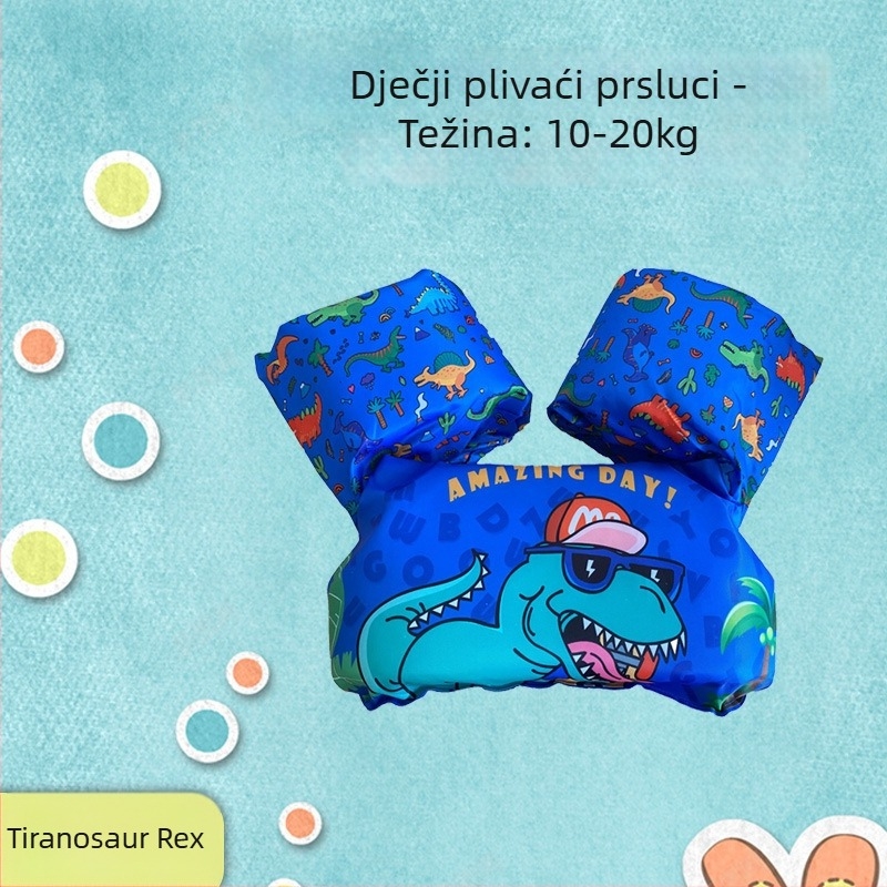 Dječja plivačka jakna s rukavnim plovcima u dizajnu flaminga - kupaći za bebe (OEM)