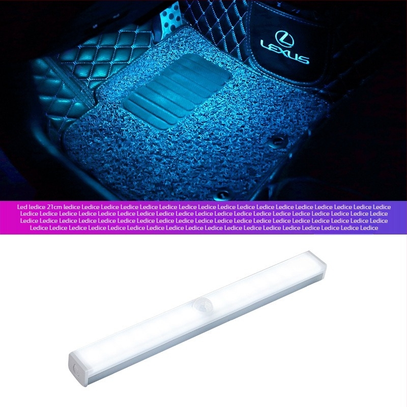 LED rasvjeta za unutrašnjost automobila, bežično, automatski inteligentni senzor, osvjetljenje za prostor ispod nogu, 5W, 5V