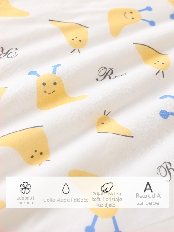 Bebi deka za zavijanje, 100% pamuk, karikaturalni uzorak, punjenje poliester, sigurnosna razina A, za novorođenčad