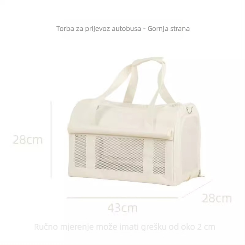 Torba za kućne ljubimce s kolicima za prijevoz mačaka i pasa — PVC materijal, Maodu marka, prozračna, dvostruki sloj, velika zapremina