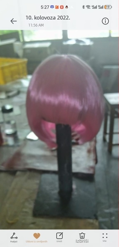 MX02 kratka bob perika, termički otporna vlakna, mehanizam