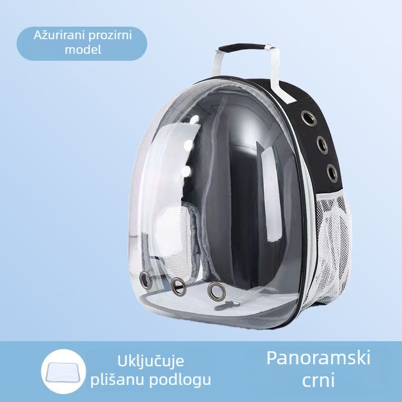 Kožni ruksak za kućne ljubimce, 18 L, kapsula u dizajnu svemira za mačke i pse