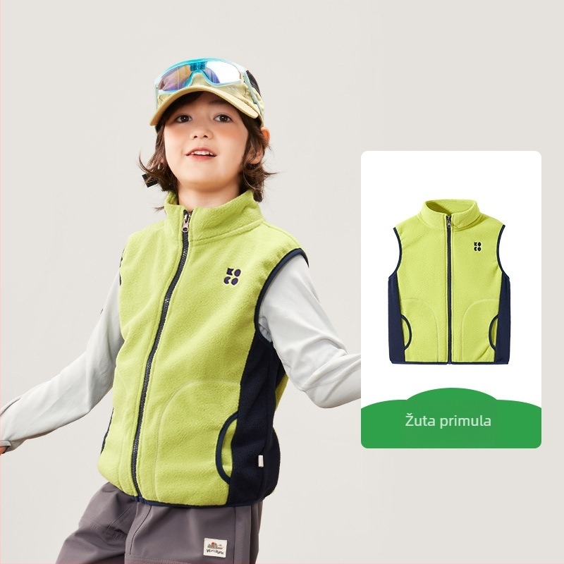 Kocotree Dječja Vesta, Unisex, Sportski Stil, Poliester 51–60%, Jesensko–Zimsko Toplo, Za djecu stariju od 8 godina i visine iznad 140 cm, Izlazi u jesen 2025
