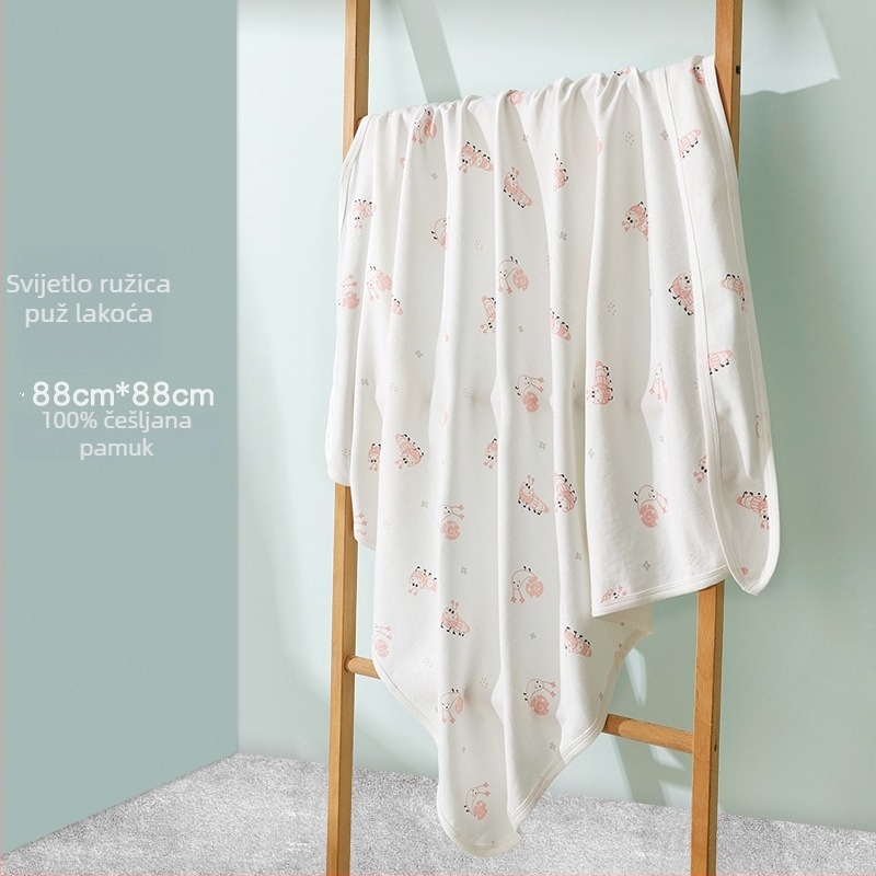 Uvijajući ručnik za novorođenčad, 100% pamuk, uzorak životinja, za sve sezone