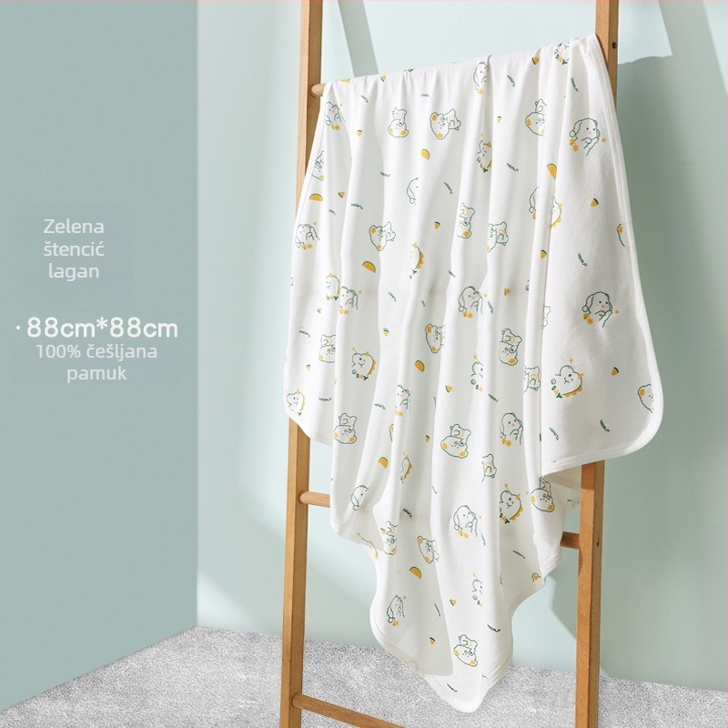 Uvijajući ručnik za novorođenčad, 100% pamuk, uzorak životinja, za sve sezone