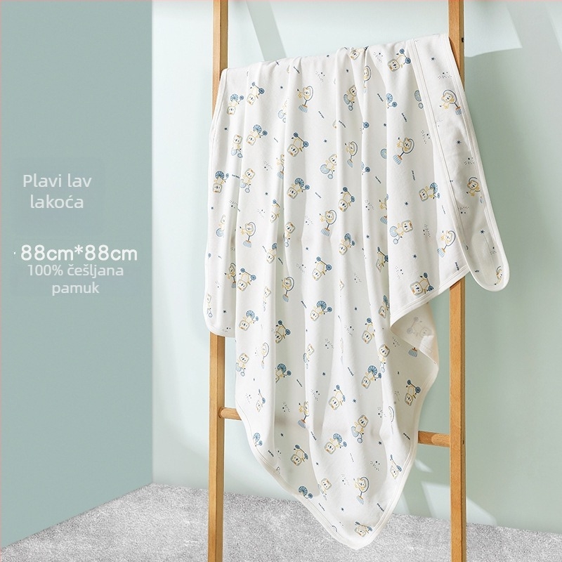 Uvijajući ručnik za novorođenčad, 100% pamuk, uzorak životinja, za sve sezone