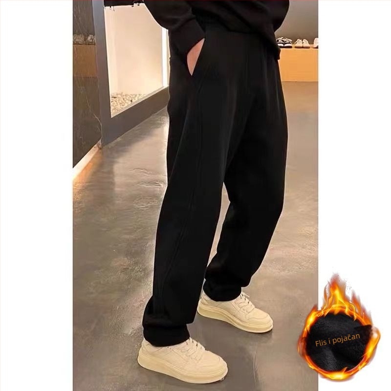 Muške hlače od velura s Cupro vlaknima, trodimenzionalna krojenja, mikroelastičnost, gusta tkanina, ravni kroj