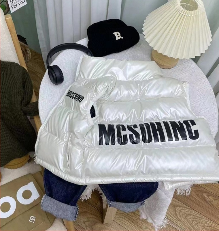 Dječji prsluk s visokim ovratnikom, debelo izoliran, vanjski najlon, punilo poliester, patentni zatvarač, korejski stil kardigan, za uzrast 3–8 godina, jesen/zima