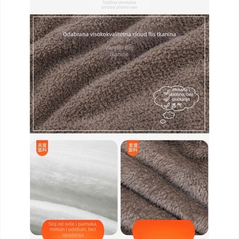 Dječja vest - krzno zečja 91–95% materijal, jednostavan kardigan stil, pogodno za novorođenčad do 1 godine, proljeće 2024