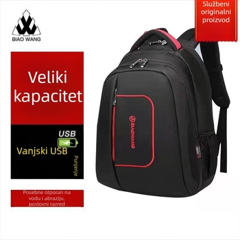 Muški modni ruksak za poslovno putovanje, 36–55 L, najlon, prozračan, otporan na habanje, ergonomičan zakrivljeni stražnji panel