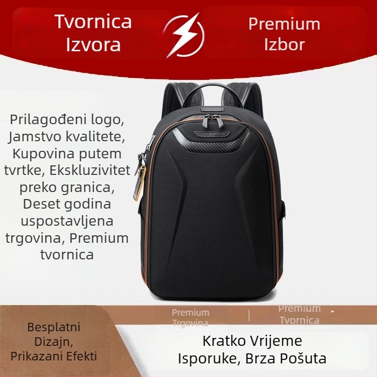 Najlon ruksak, kapaciteta 20–35 L, kompatibilan s 15-inčnim prijenosnim računalom, USB sučelje, zakrivljene naramenice